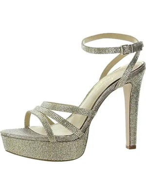 Женские золотые босоножки на платформе Balina на шпильке JESSICA SIMPSON 1-1/2, 9 М
