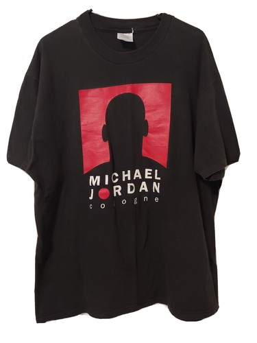 Vintage Mens Michael Jordan Cologne Promo T Shirt Size XL Black