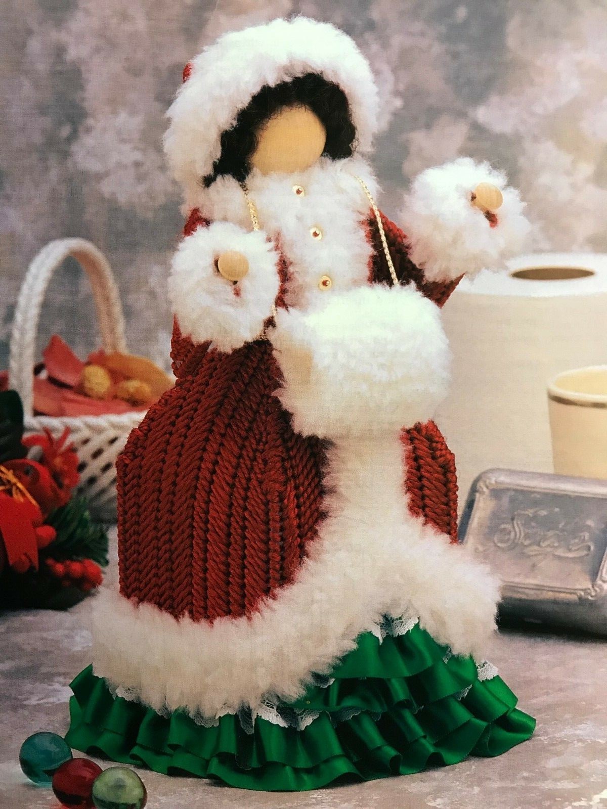 Annies Attic Club Plastic Canvas Patterns Seasonal Christmas Toppers / Hangings