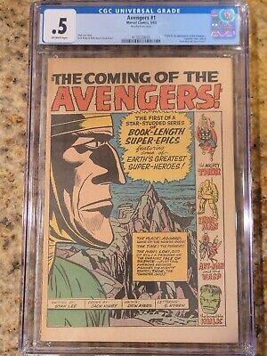 1963 Marvel Comics Avengers 1 CGC .5 1st Appearance of the Avengers