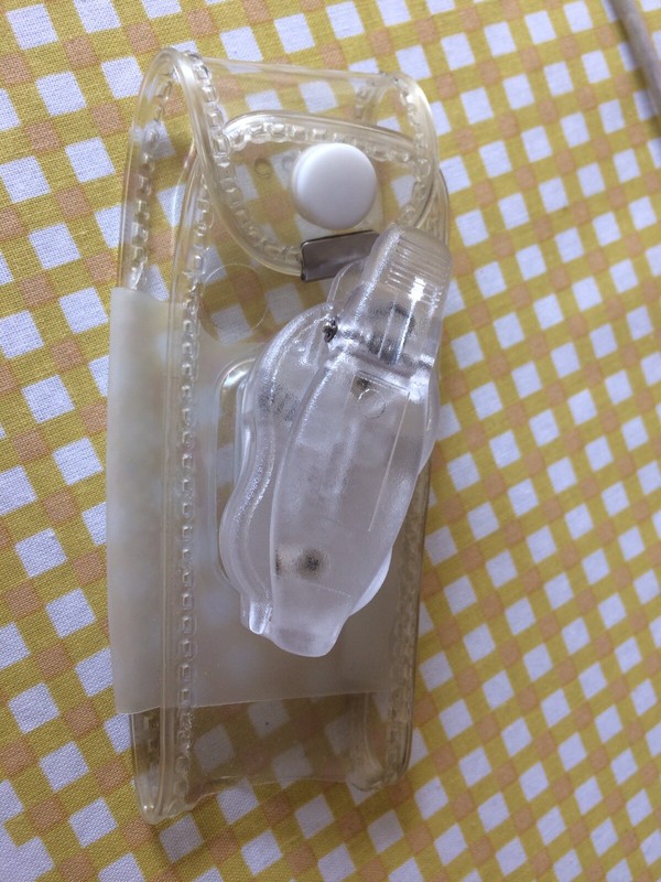 Housse Portable Sagem Myv-55 Plastique Transparent Avec Pince Ceinture 