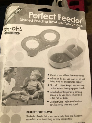 Mommy's Helper Perfect Feeder Divided Feeding Bowl with Comfort Grip
