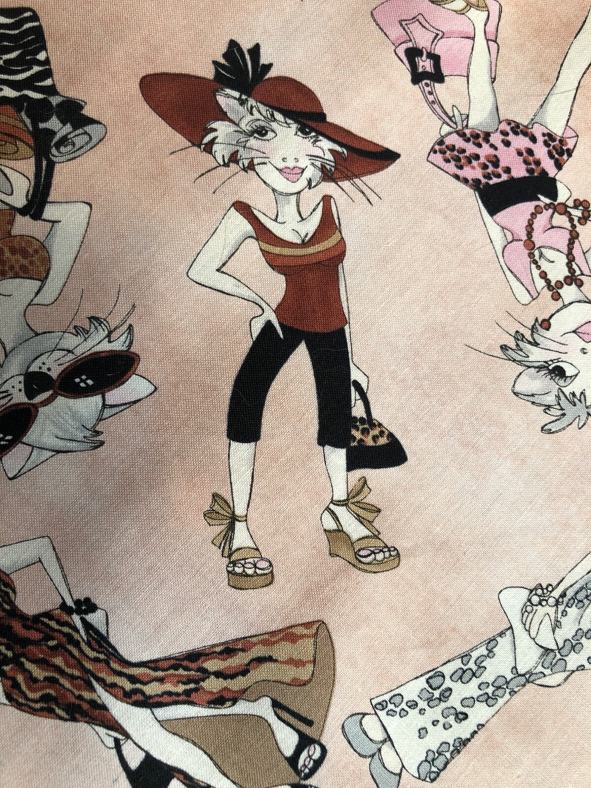 Loralei Wild Cat Woman ladies Collection  1 Yard Leopard Zebra Animal  tossed