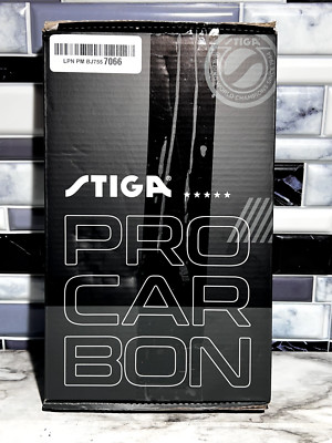 STIGA Pro Carbon Performance-Level Table Tennis Racket with Carbon Technology...