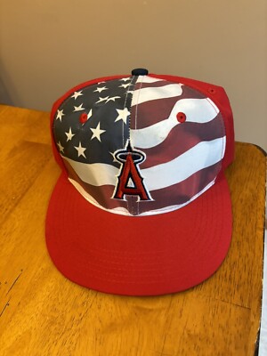 Los Angeles Angels Anaheim USA American Flag Stadium Giveaway Strapback Cap Hat