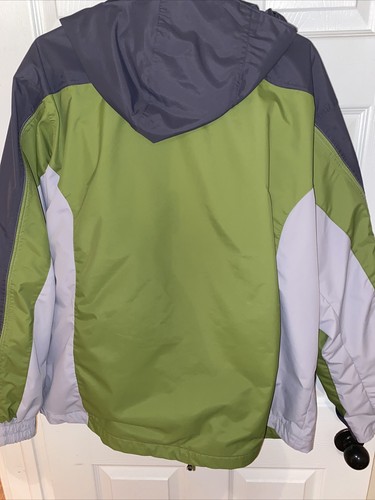 Columbia XCO Men's Storm Dry Green Grey Waterproof Jacket Coat Hooded LARGE