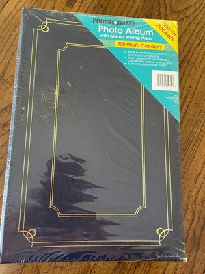 Photo Mate Photo Album Slip-In Pockets 300 Photo Capacity  3.5 x 5 and 4 x 6''