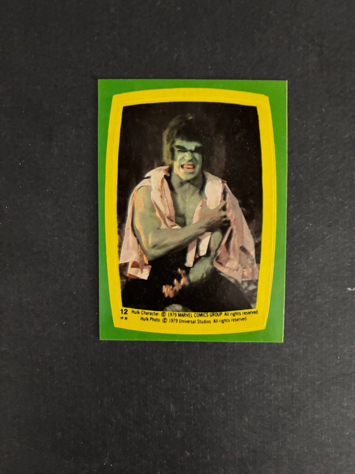 1979 TOPPS INCREDIBLE HULK STICKER #12 THE HULK PACK FRESH | eBay