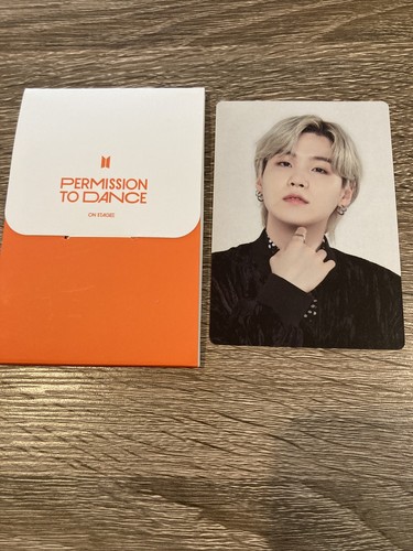 BTS official permission to dance mini photo card Suga 6/8 | eBay