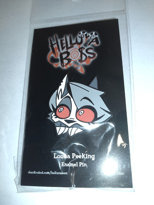 NEW Helluva Boss LOONA PEEKING Enamel Pin SOLD OUT Shark Robot 2023