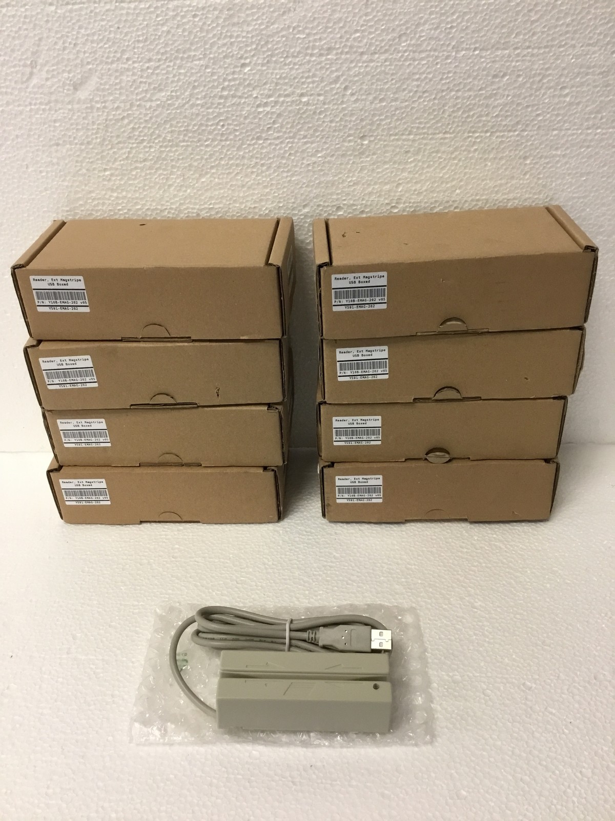 8x NEW Equitrac Y591-EMAG-202 USB Magnetic Stripe Card Reader FREE SHIPPING