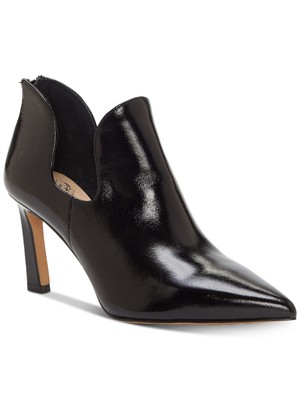

VINCE CAMUTO Женские черные глянцевые ботильоны Randin с острым носком на шпильке, Черный, VC-RANDIN