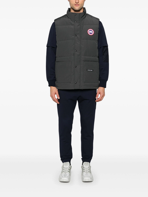 Pre-owned Canada Goose - Men Freestyle Crew Vest In 66 Graphite