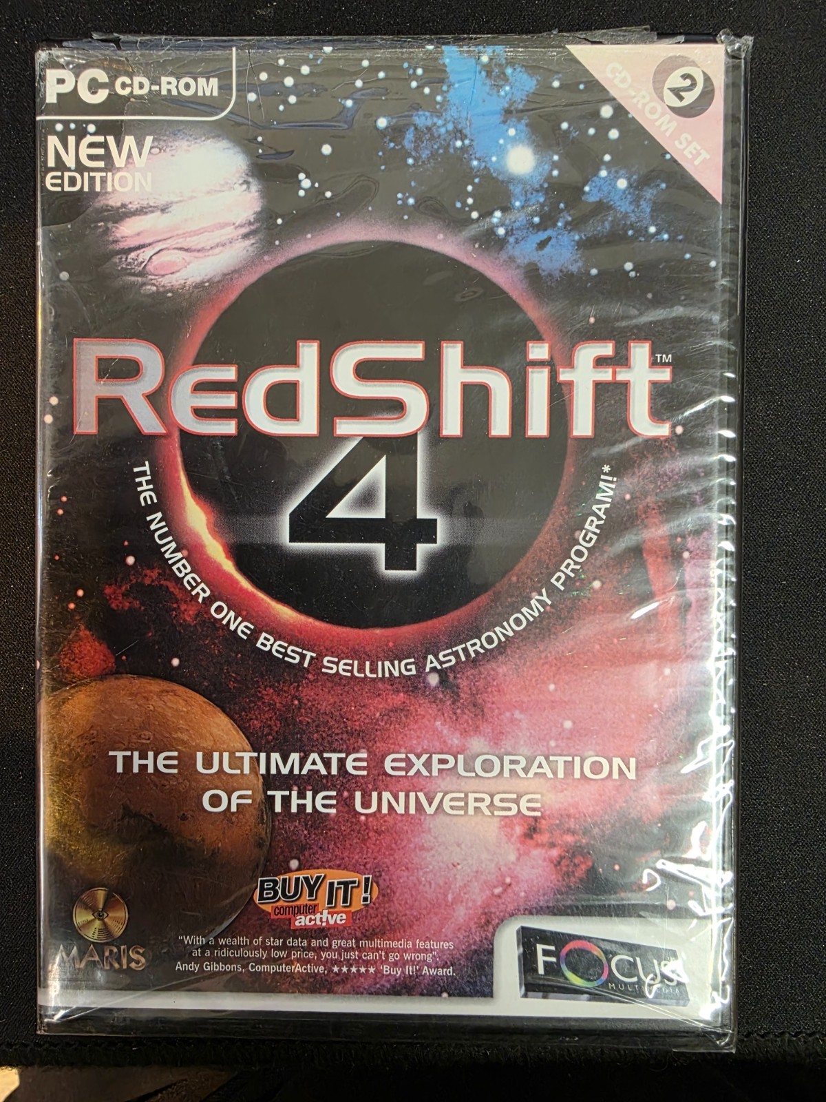 REDSHIFT 4 Educational CD-ROM Space Exploration Astronomy New Sealed
