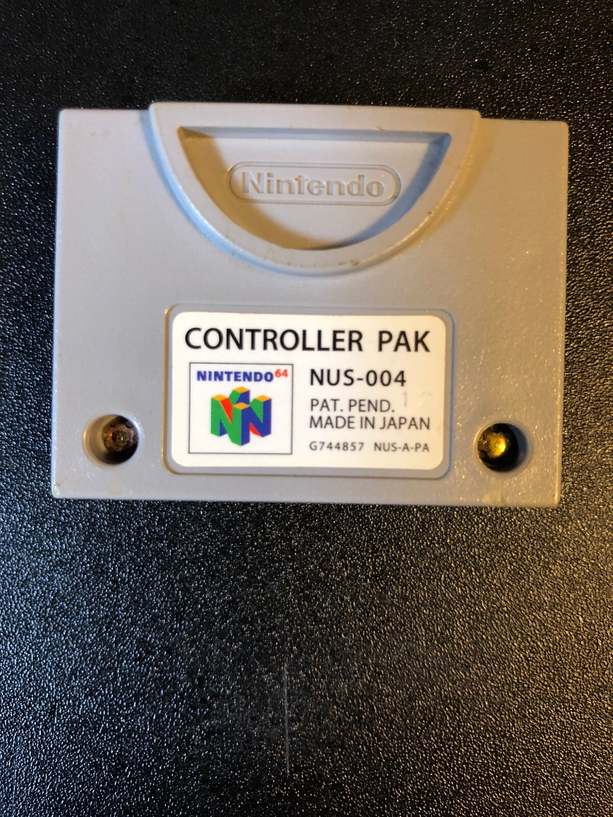 N64 Controller Pak NUS-004 OFFICIAL OEM NINTENDO TESTED WORKING FREE SHIPPING