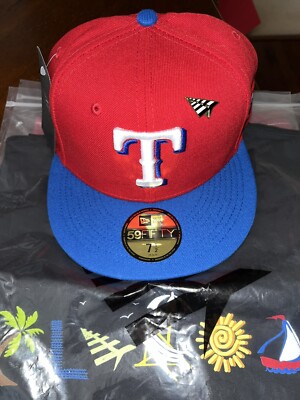 PAPER PLANES    TEXAS RANGERS MLB FITTED HAT SIZE SOLD OUT ONLINE SIZE 7 5/8  