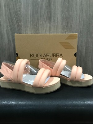 Koolaburra By UGG Anida Platform Slide Sandals Women's Size 9.5 Apricot NIB
