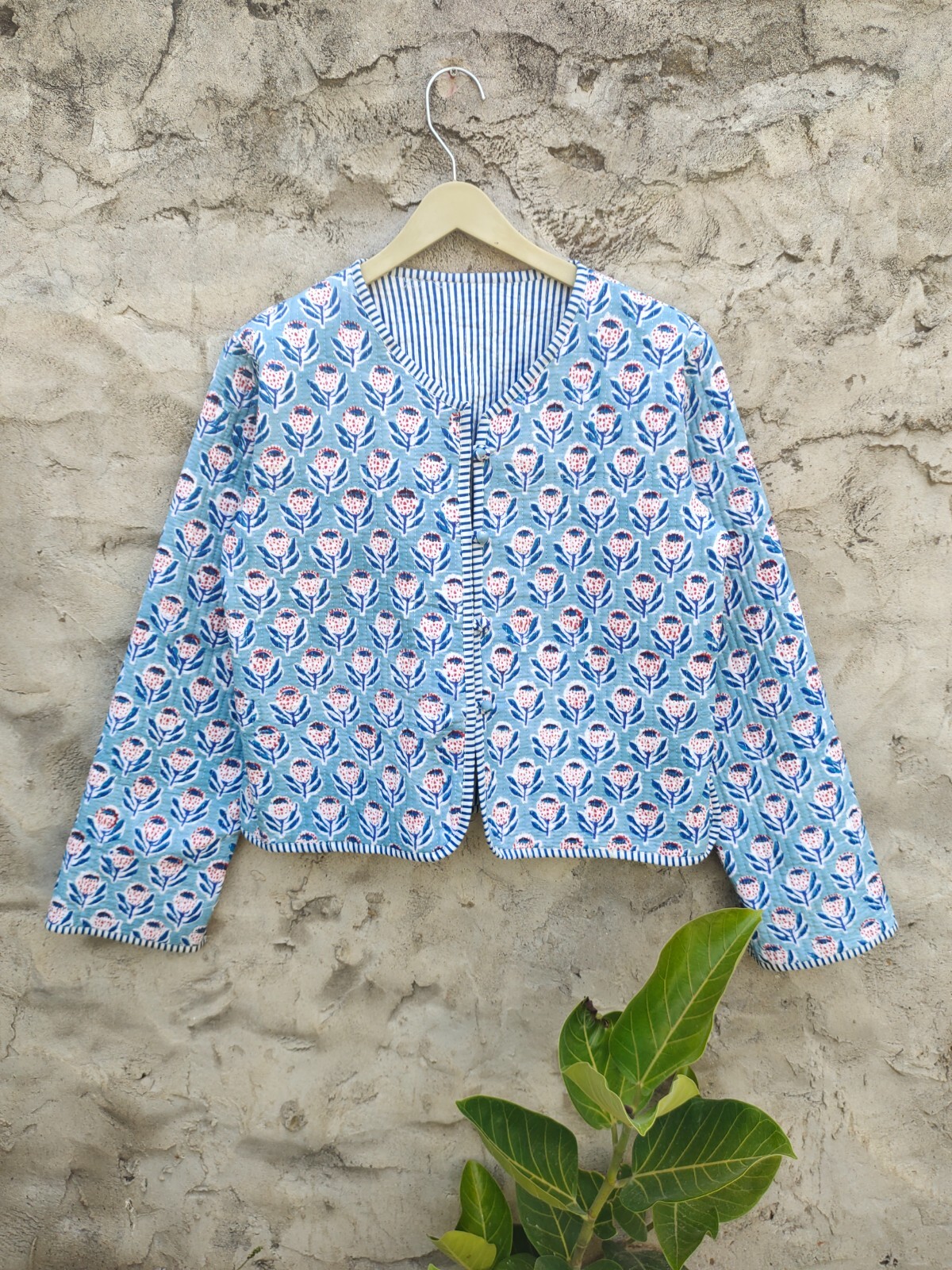 ジャケット・アウター ameri INDIA INDIA BLOCK PRINT JACKET
