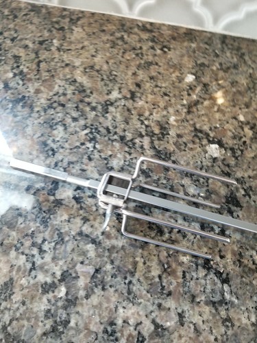 Farberware Indoor Broiler Rotisserie Replacement Part Spit Rod Forks & Supports