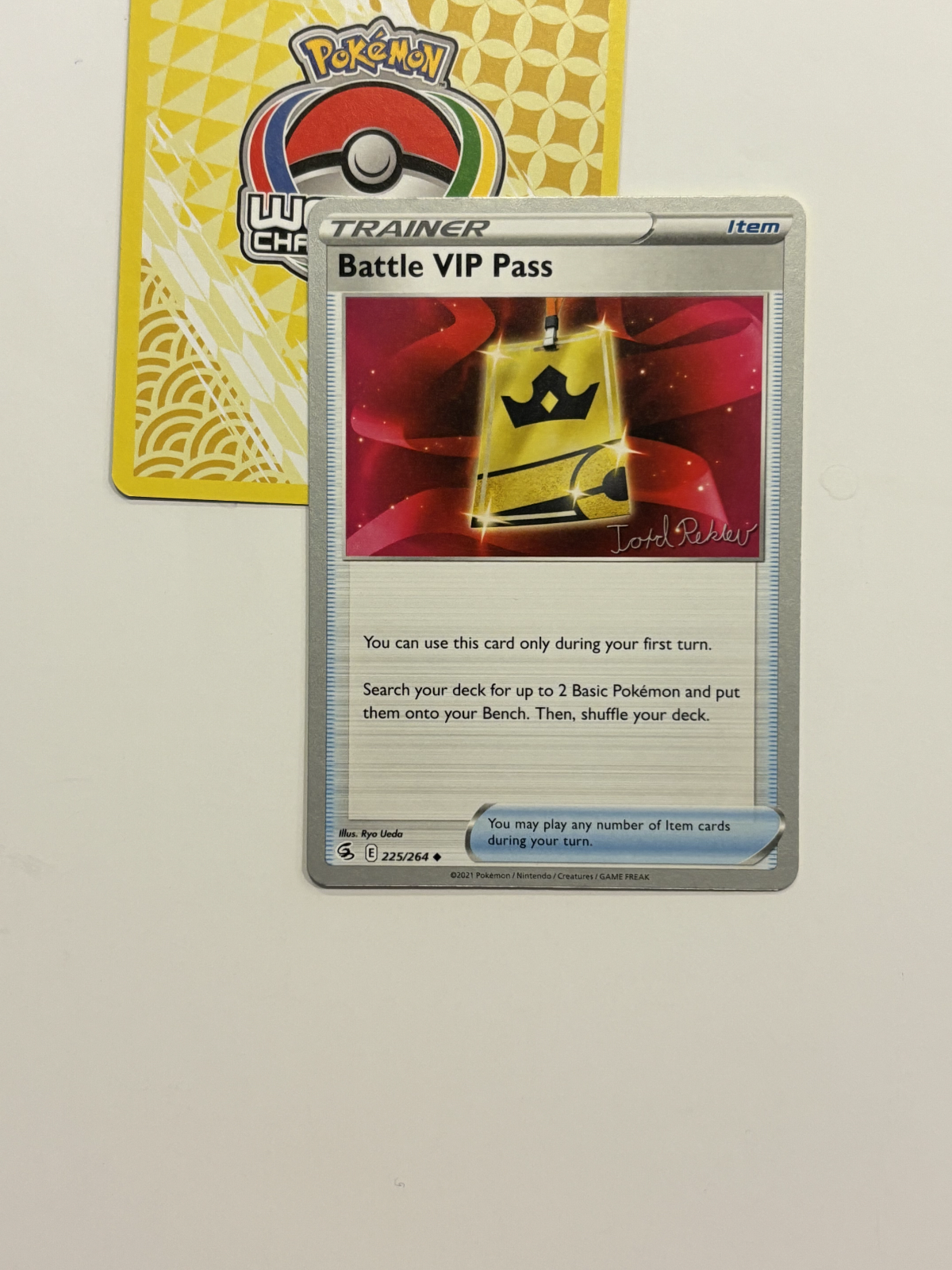 Battle VIP Pass 225/264 2023 Pokemon World Championships Battle VIP Pass 225/264 2023 Pokemon World Championships