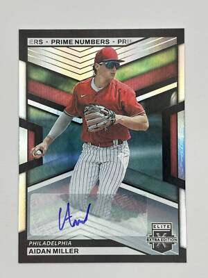 2023 Elite Extra Edition Aidan Miller Prime Numbers Auto /200
