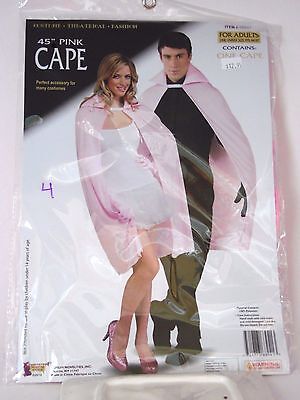Adult Polyester Pink Cape Theatrical Fashion Accessory Halloween Party Costume