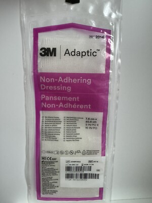 Lot Of 10 - 3M Adaptic Non-Adhering Dressing Long  3 x 16'' - Ref 2014 Exp 2028