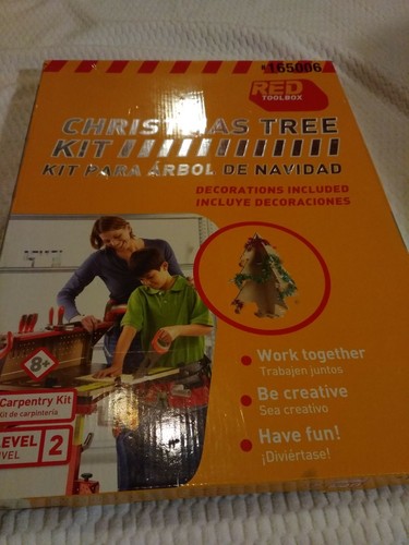 NIB Red Toolbox Christmas Carol + Tree Carpentry Kits