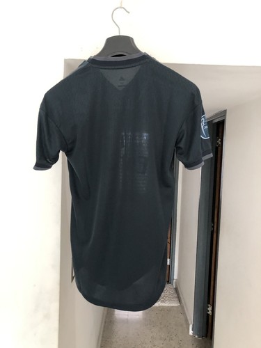 Real Madrid Adidas 2018/19 Men's Away Authentic Jersey - Black Sz M NWT