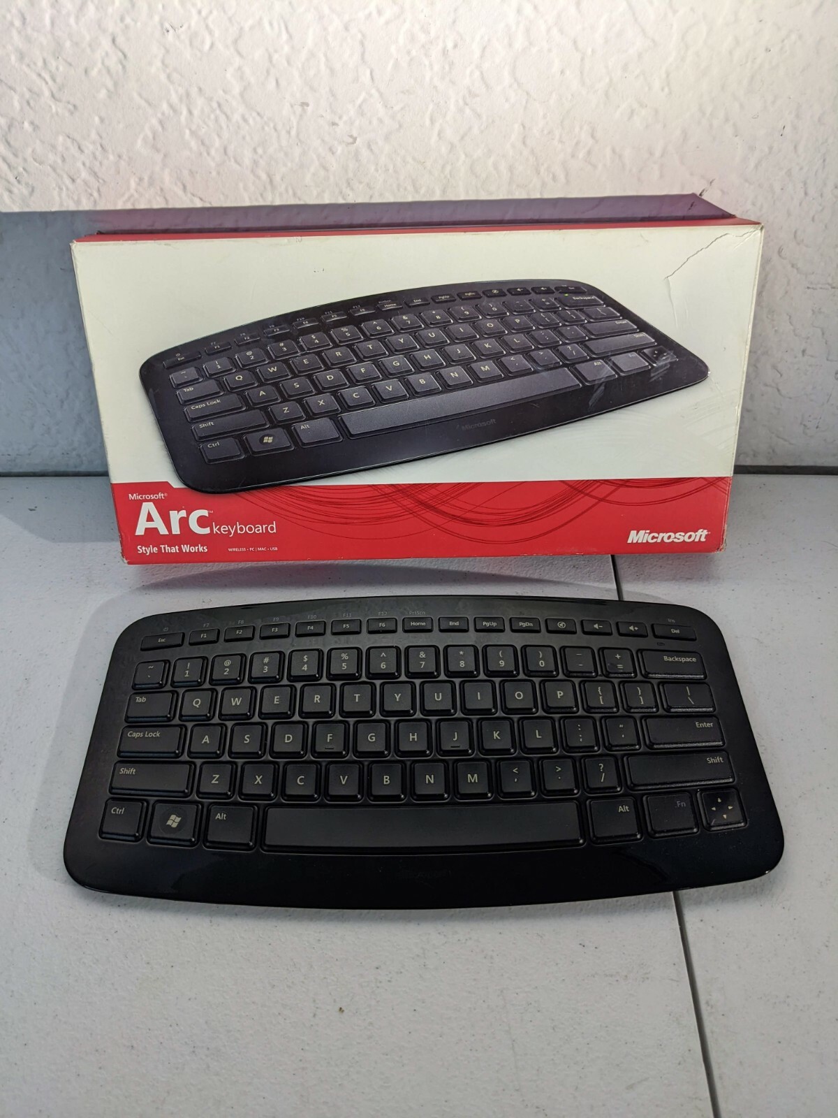 MICROSOFT Arc Keyboard (Wireless USB) w/ Original Box TESTEDのeBay公認海外