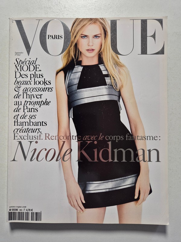 Magazine Vogue Paris Mode French #860 Septembre 2005 Nicole Kidman