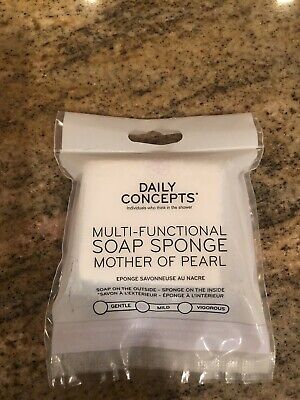 DAILY CONCEPTS Multi-Functional Soap Sponge Mother of Pearl Mild 1.60oz.
