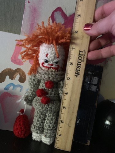 Pennywise The Clown, Crochet Doll, IT Inspired