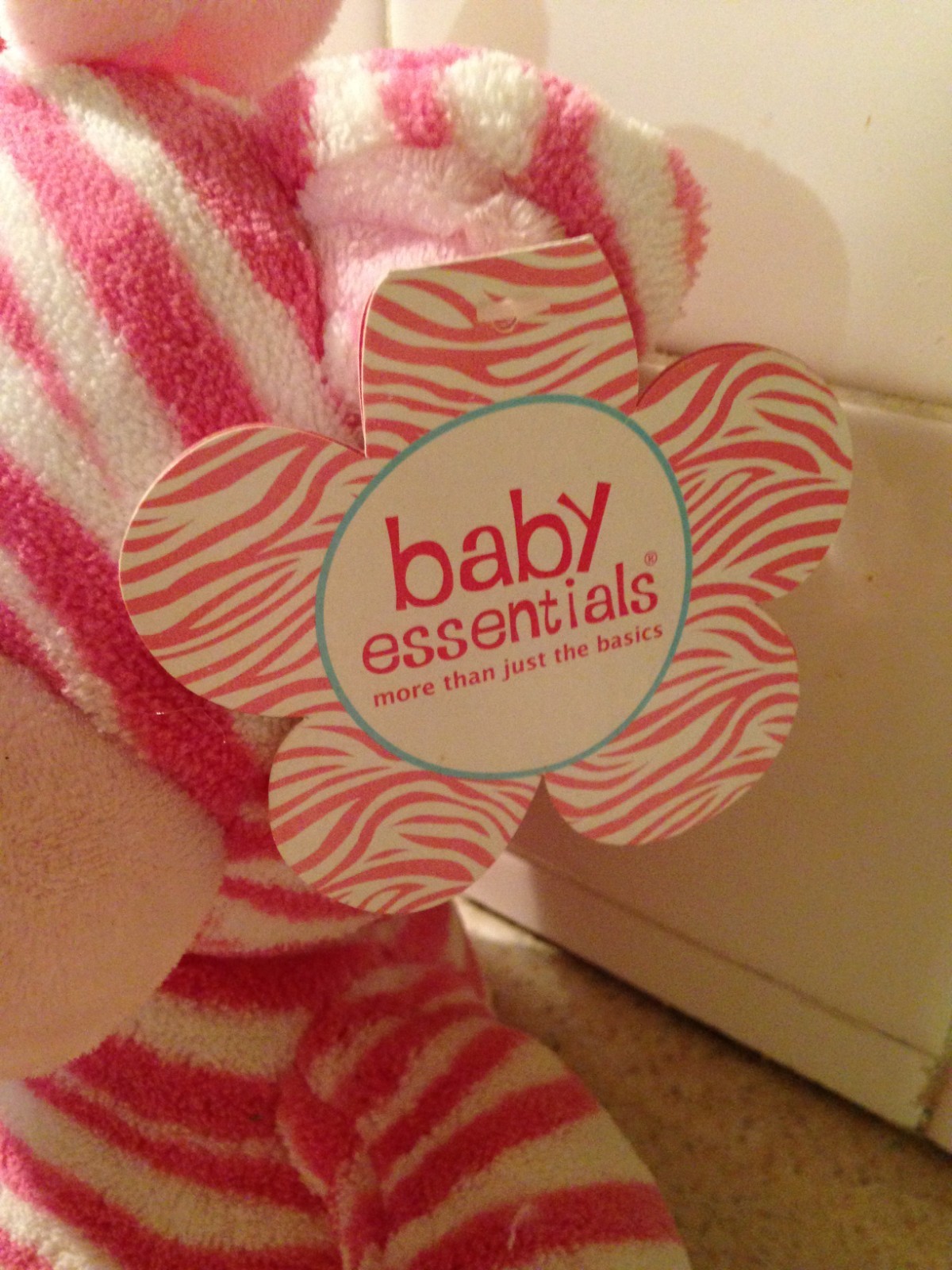 Zebra Stripe Plush Baby Essentials More Than Just the Basics 12 Inch