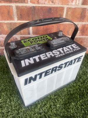  Interstate Batteries Vtg Mega-Tron Plus Cono Power Battery Untested 