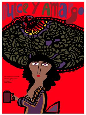 2293.Sweet & Sour movie Poster.Red Decorative interior wall design Art.Big Hat