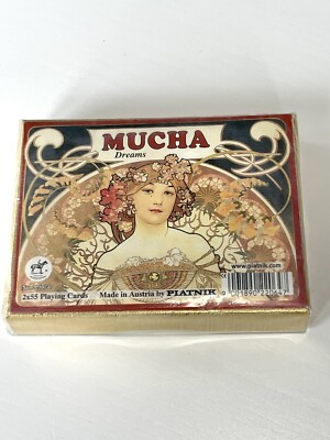 Piatnik Cards Mucha Dreams High Quality Picture Cards Poker Rummy Etc Vintage