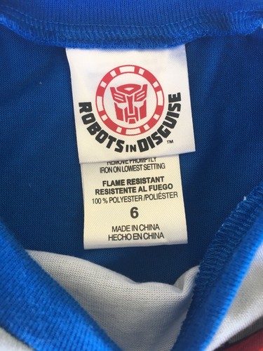 NEW Robots In Disguise Boys Size 6 7 Pajama 2-piece Set Shirt Pants Summer Fall