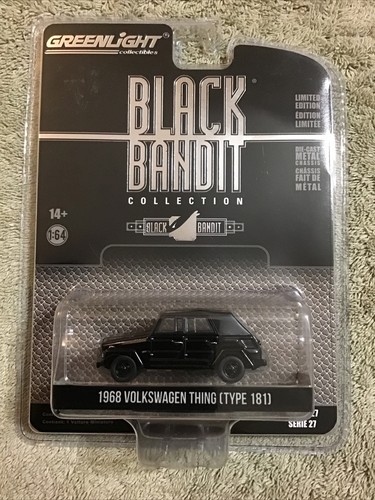 2022 GreenLight Black Bandit 1968 VOLKSWAGEN TYPE 181 THING 2022 GreenLight Black Bandit 1968 VOLKSWAGEN TYPE 181 THING