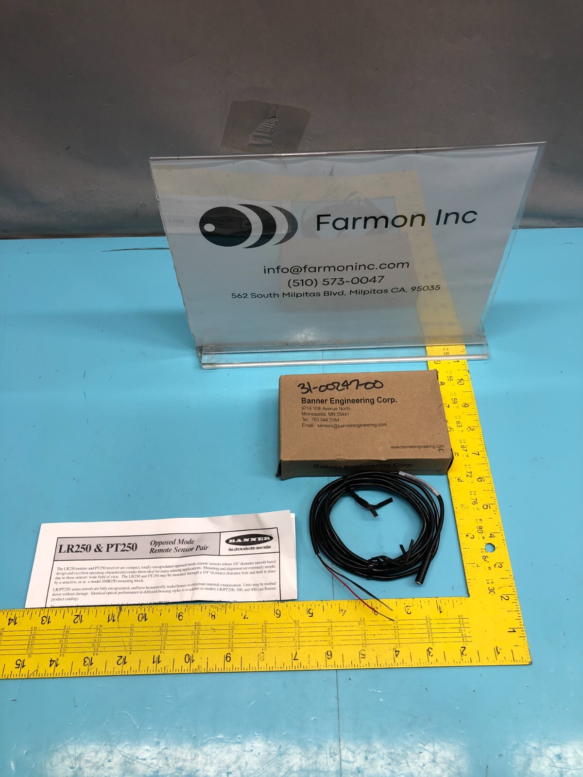 BANNER ENGINEERING PT250B, 31-00247-00, 161918