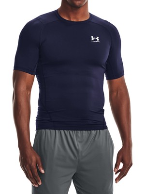 

Мужская футболка Baselayer с короткими рукавами Under Armour HeatGear, синяя, Синий, 1361518-410