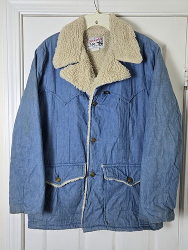 ジャケット・アウター vintage Lee storm rider jean jacket 40 Vintage Lee Storm Rider Denim Jean Jacket Blanket Lined