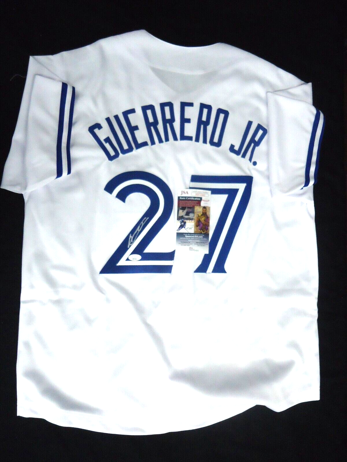 VLADIMIR GUERRERO JR. Signed Custom BLUE JAYS Jersey - JSA