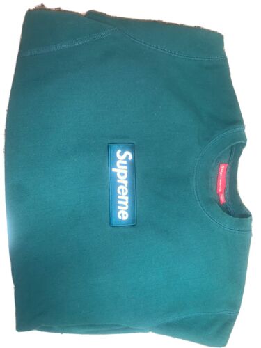 Supreme FW18 Dark Green Box Logo Crewneck Large | eBay Supreme FW18 Dark Green Box Logo Crewneck Large | eBay