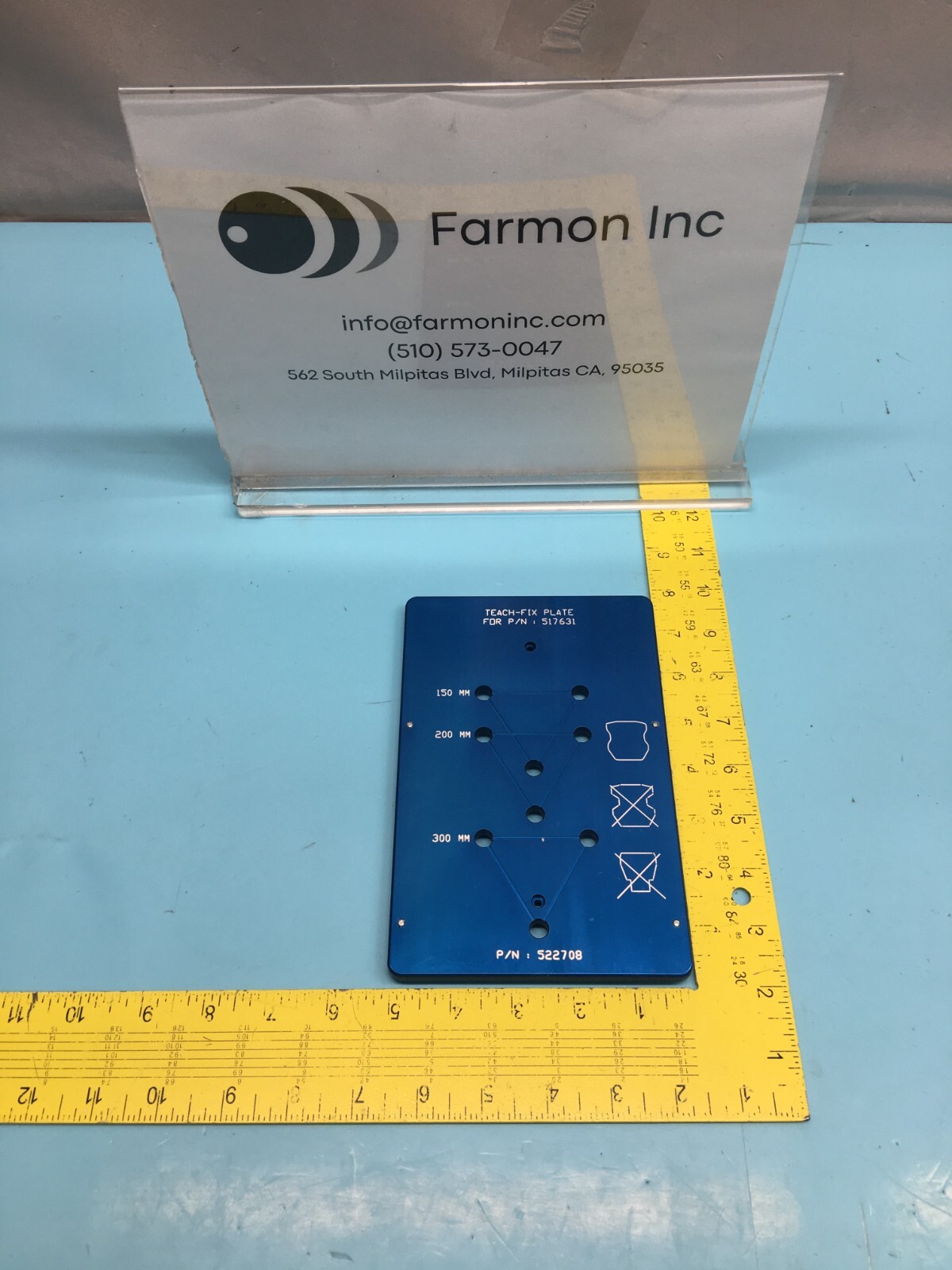 KLA Tencor 522708 Teach-Fix Plate For 517631, 157283