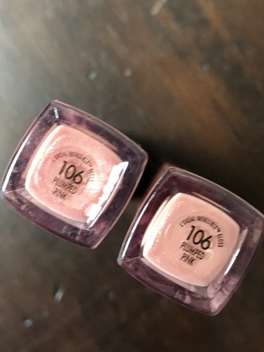 Loreal Paris Infallible Plumping Lip Gloss 6 Hour Plumped Pink # 106 Lot Of 2