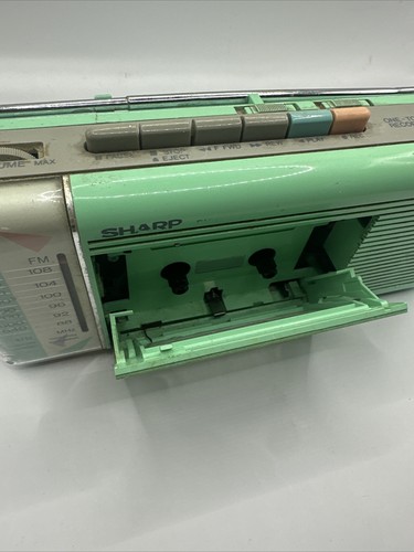Sharp QT-5(L) Radio Cassette Player Stranger Things Green For Parts/Repair