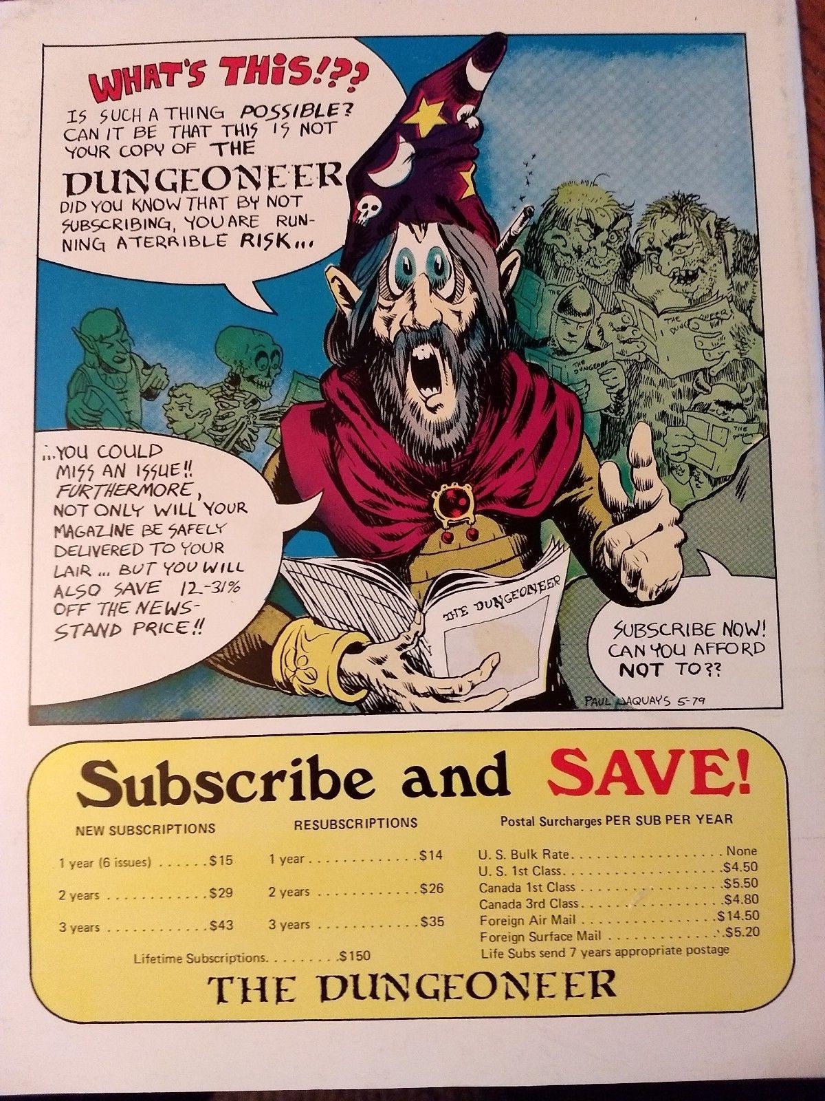Judges Guild The Dungeoneer #14 1979 Nov/Dec: Special Runequest Issue