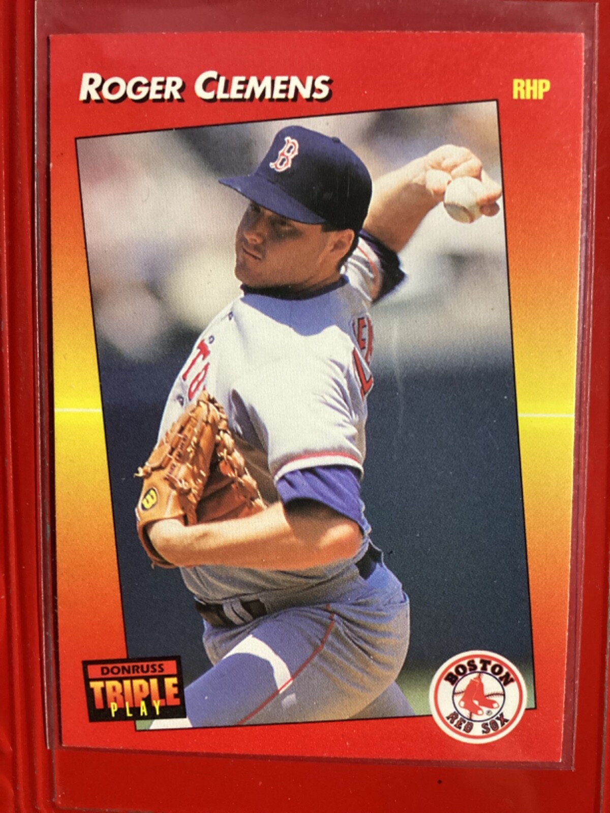 Roger Clemens 1992 Donruss Triple Play - #216 Boston Red Sox