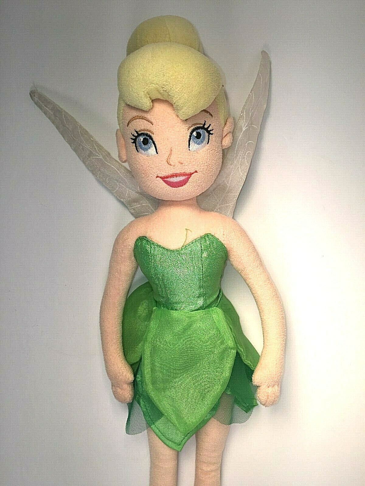 Disney Store Tinkerbell Faeries Tink Fairy Stuffed Soft Plush Rag Doll Toy 22
